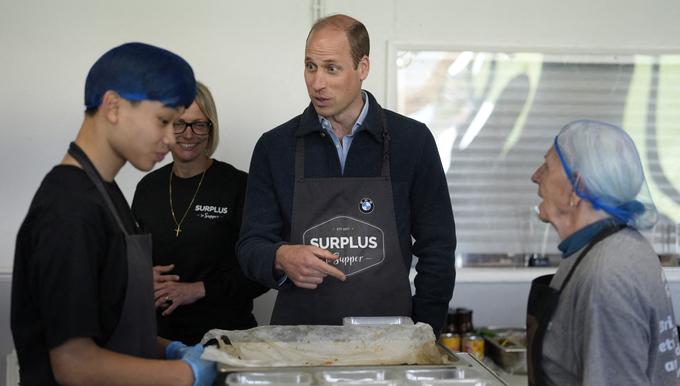 Le prince William rend visite à l’association Surplus to Supper. (Sunbury-on-Thames, le 18 avril 2024.)