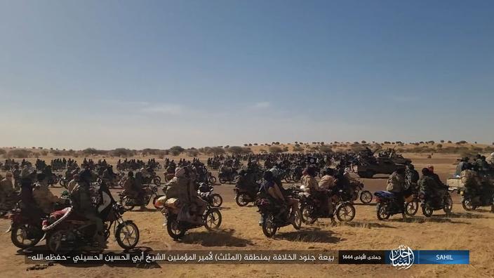 Les djihadistes chevauchant leurs motos dans la zone des «trois frontières».