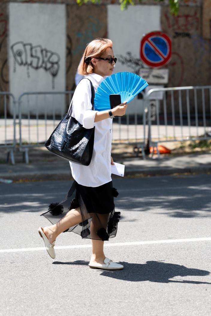 En marge de la Fashion Week de Paris.