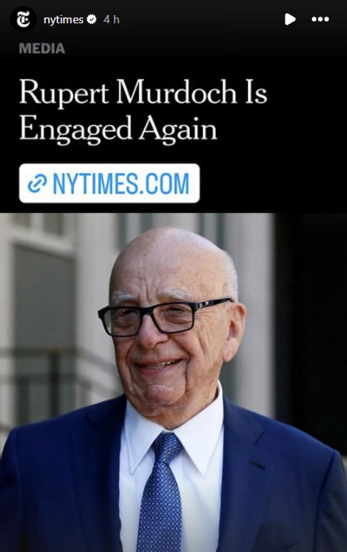 Rupert Murdoch Se Fiance Pour La Sixième Fois à 92 Ans 3724