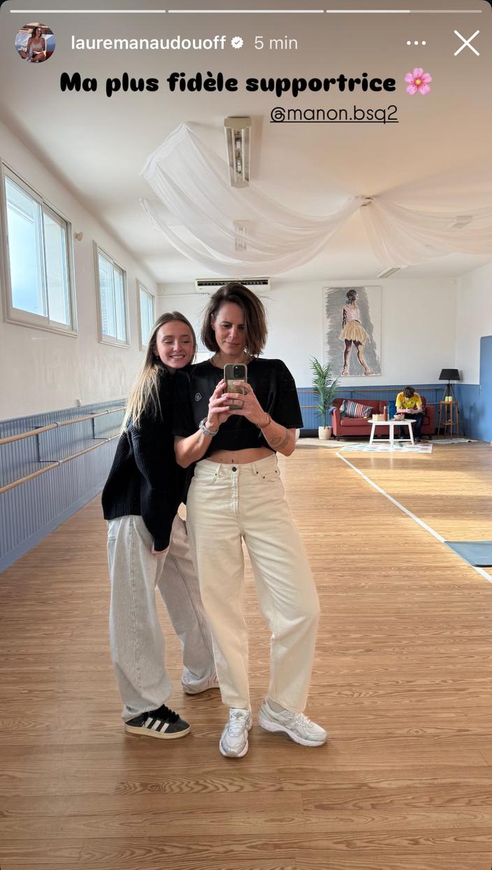Laure Manaudou DALS Avec Sa Fille Manon Bousquet Pour S entra ner 