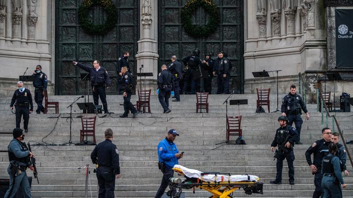 man shot dead by police after shooting at Christmas concert