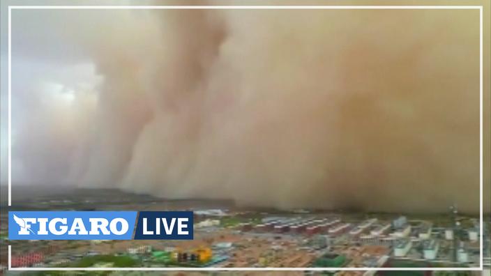 Photo of una enorme tormenta de arena «se traga» una ciudad