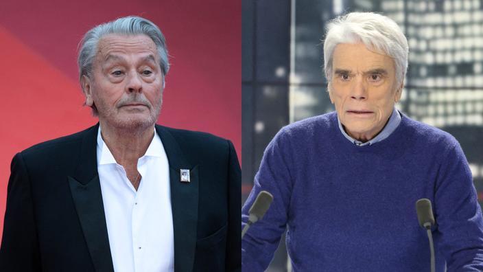 Alain Delon sort du silence pour soutenir Bernard Tapie, hospitalisé