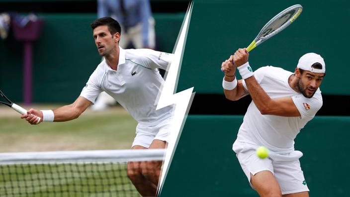 Cinq raisons de suivre la finale de Wimbledon entre Djokovic et Berrettini