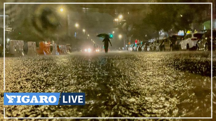 the impressive images of the flood on the courts in New York