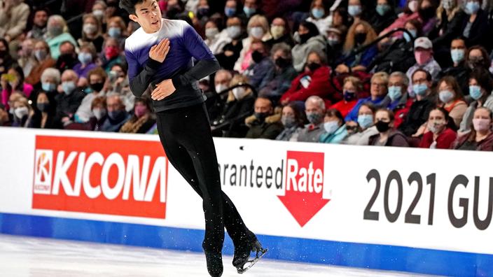 Nathan Chen got off to a bad start at Skate America