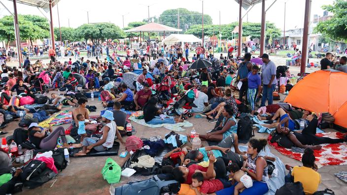 Photo of Nueva caravana de unos 2.000 migrantes sale del sur de México