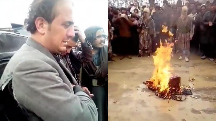 En Afghanistan, des talibans brûlent des instruments de musique et ridiculisent leurs propriétaires