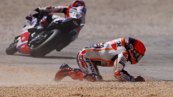 MotoGP : possible fracture à la main pour Marc Marquez après sa chute ...