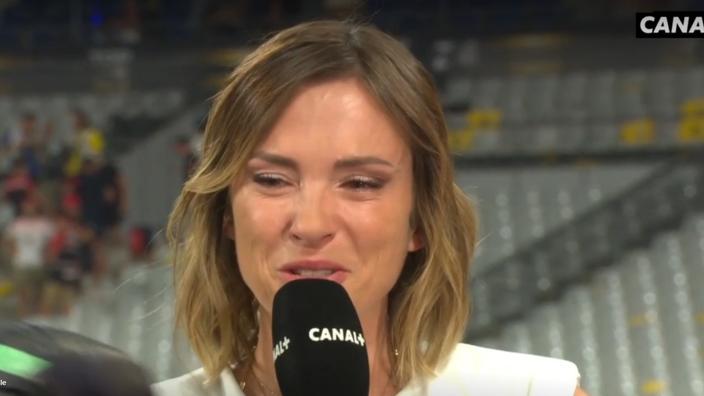 «Je suis paumée» : Isabelle Ithurburu n'a pas pu retenir ses larmes lors de  ses adieux à Canal+