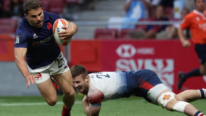 Rugby à 7 : en vidéo, l’essai de Dupont après un raffut surpuissant