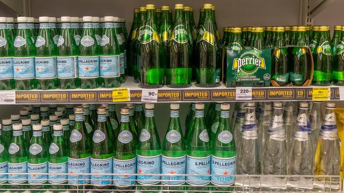 Perrier Rival Danone rêve de racheter Perrier et Sanpellegrino à son rival Nestlé