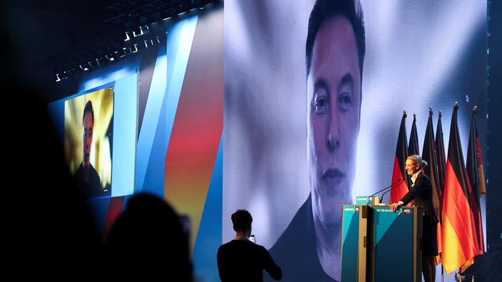 Allemagne : Elon Musk intervient via vidéo dans un meeting pour