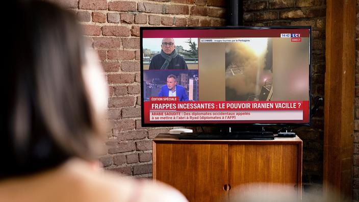 Un direct de la chaîne LCI, le 5 mars.