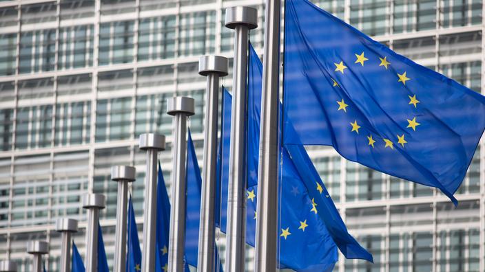 Devant la commission européenne.