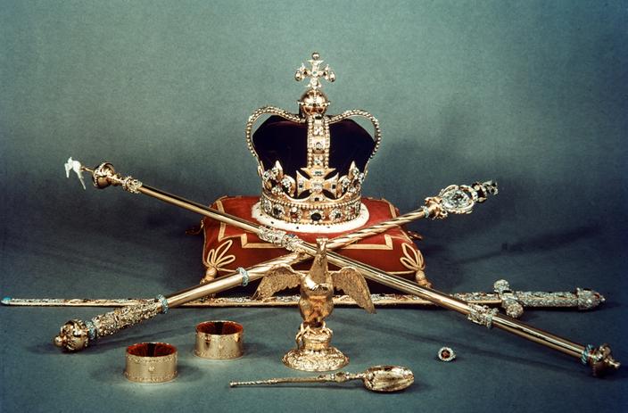 WOVEBIUS Couronne royale et sceptre pour enfants - Accessoire de déguisement de roi et de reine