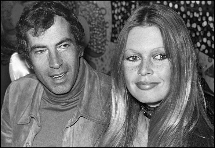 Brigitte Bardot et son premier époux Roger Vadim.