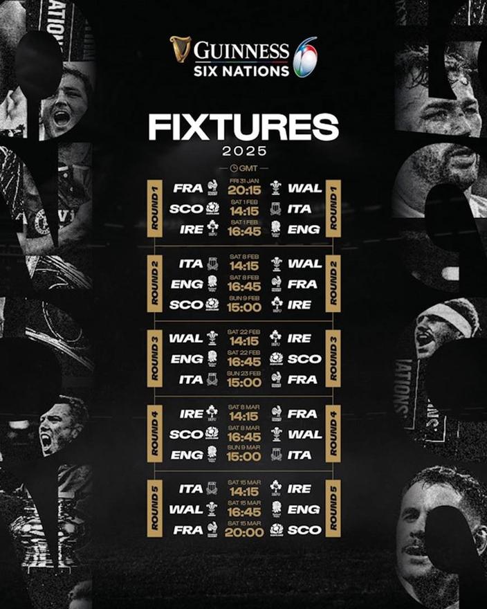 Six Nations Le Calendrier 2025 D voil Avec Le Pays De Galles En 