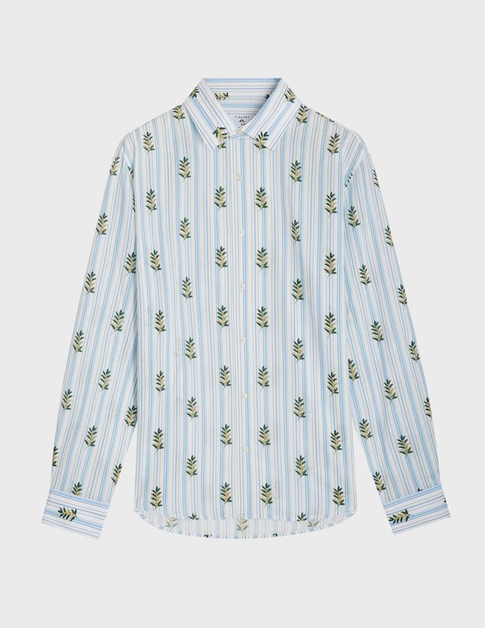 La chemise brodée qui sublime chaque silhouette, avec une finesse rare. | Paris Fashion Shops
