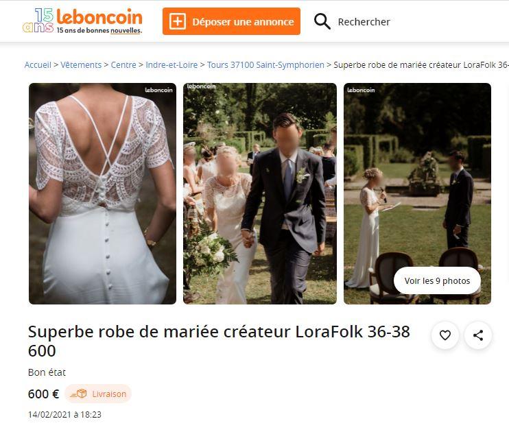 robe soirée seconde main