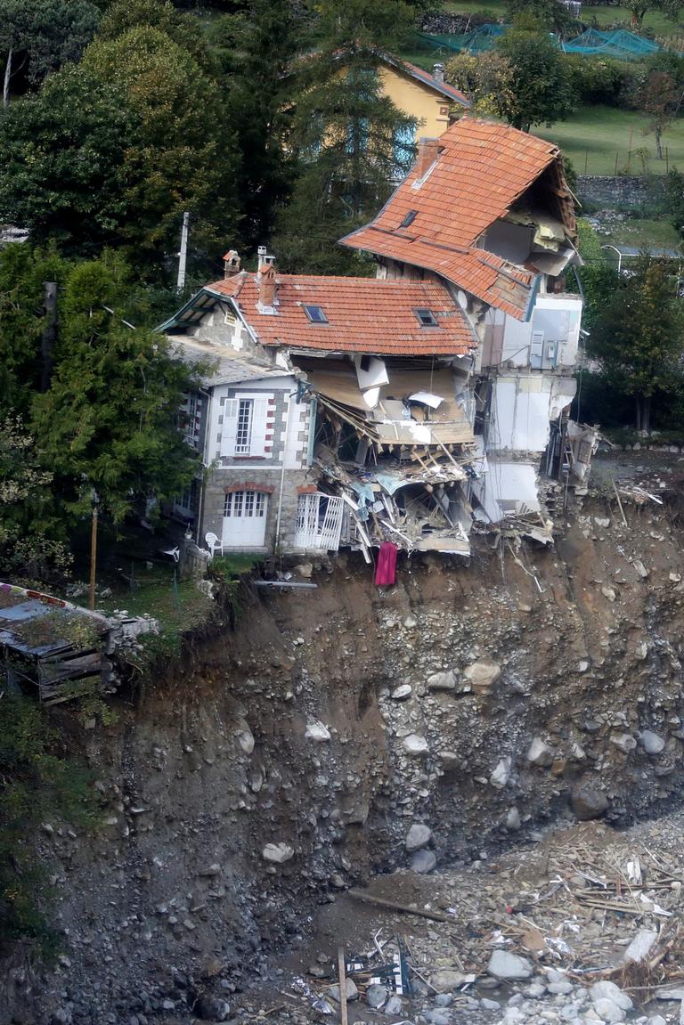 Des habitations de Saint-Martin-Vésubie ont été ravagées.