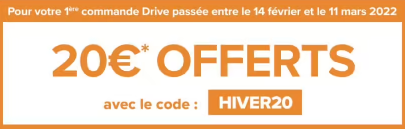 code promo 20 euros carrefour