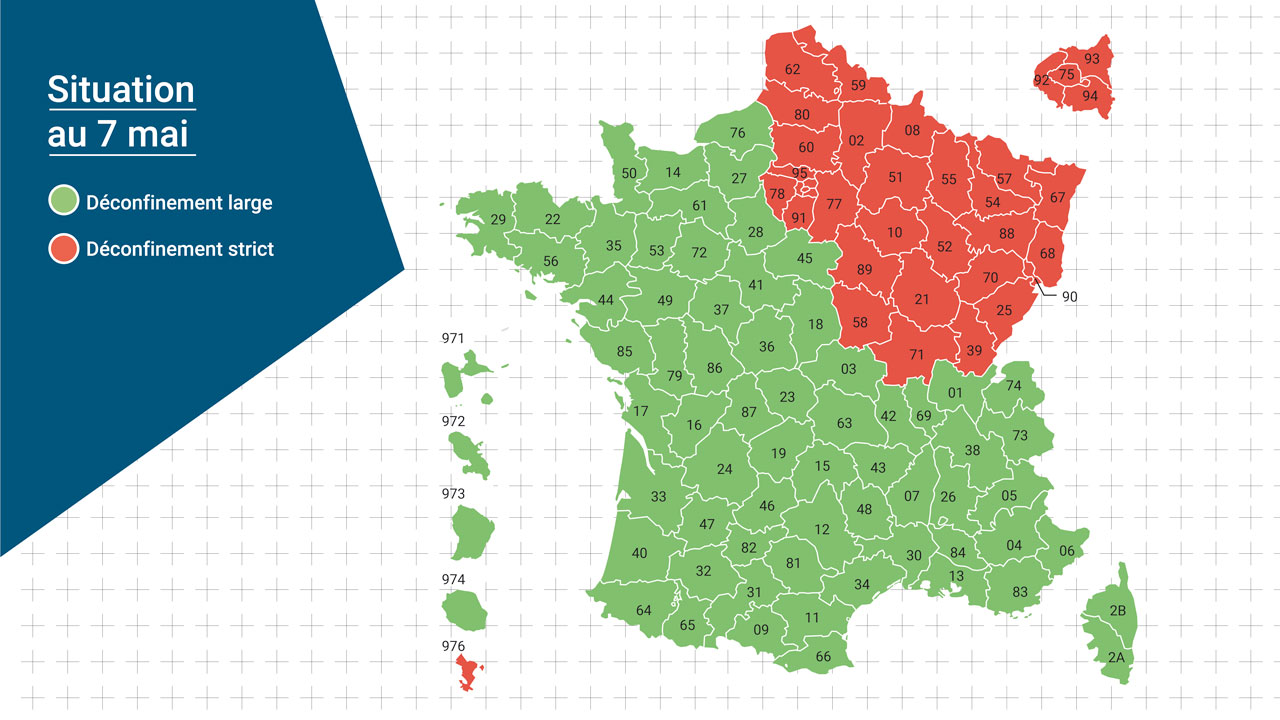 Carte Du Deconfinement Decouvrez Si Votre Departement Est Rouge Ou Vert