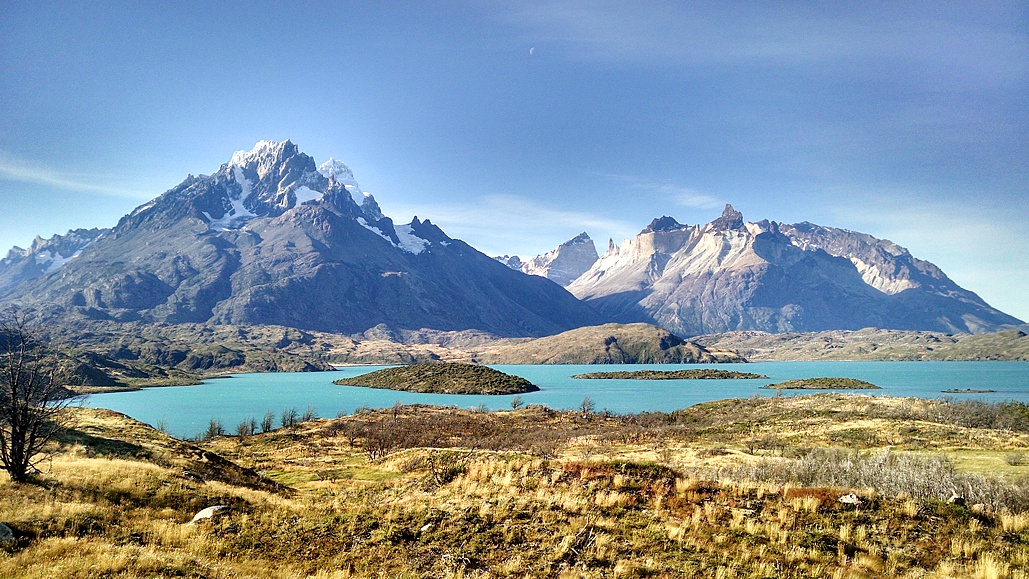 Carte du monde du désert de Patagonie