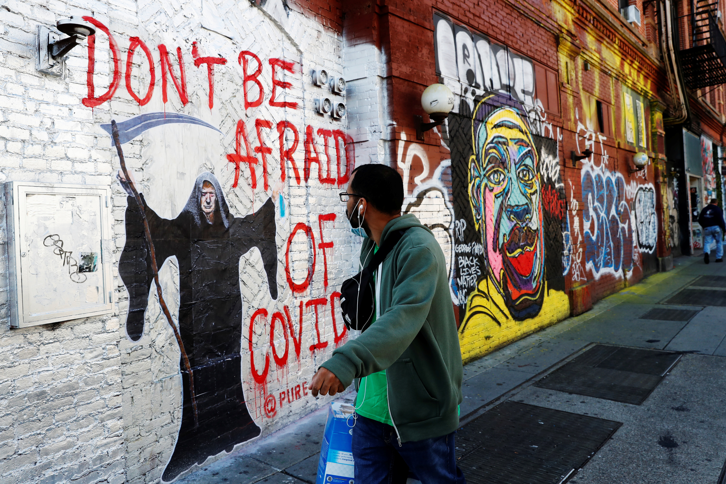 Quand la pandémie inspire le street art