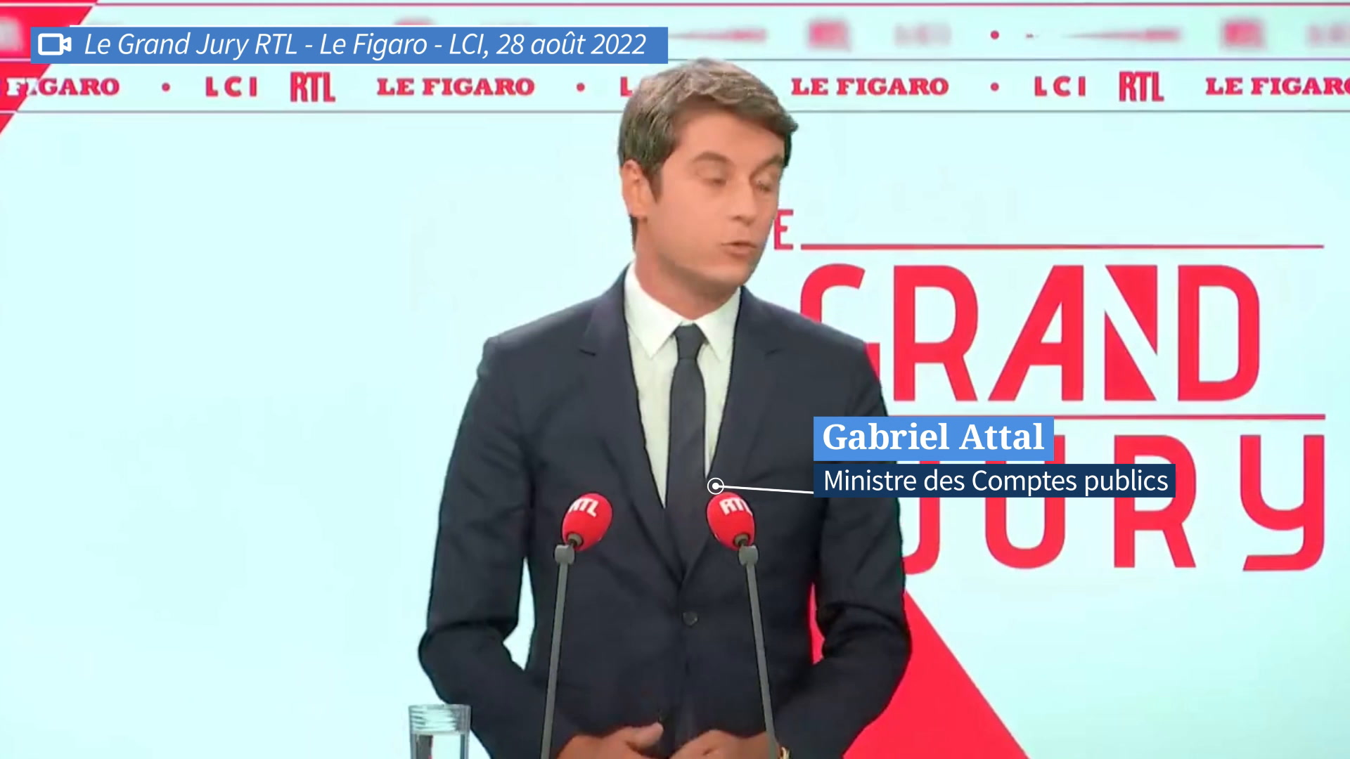 Le Grand Jury Des Médias Mon Compte Énergie : Gabriel Attal appelle les Français à «se préparer à des tensions»