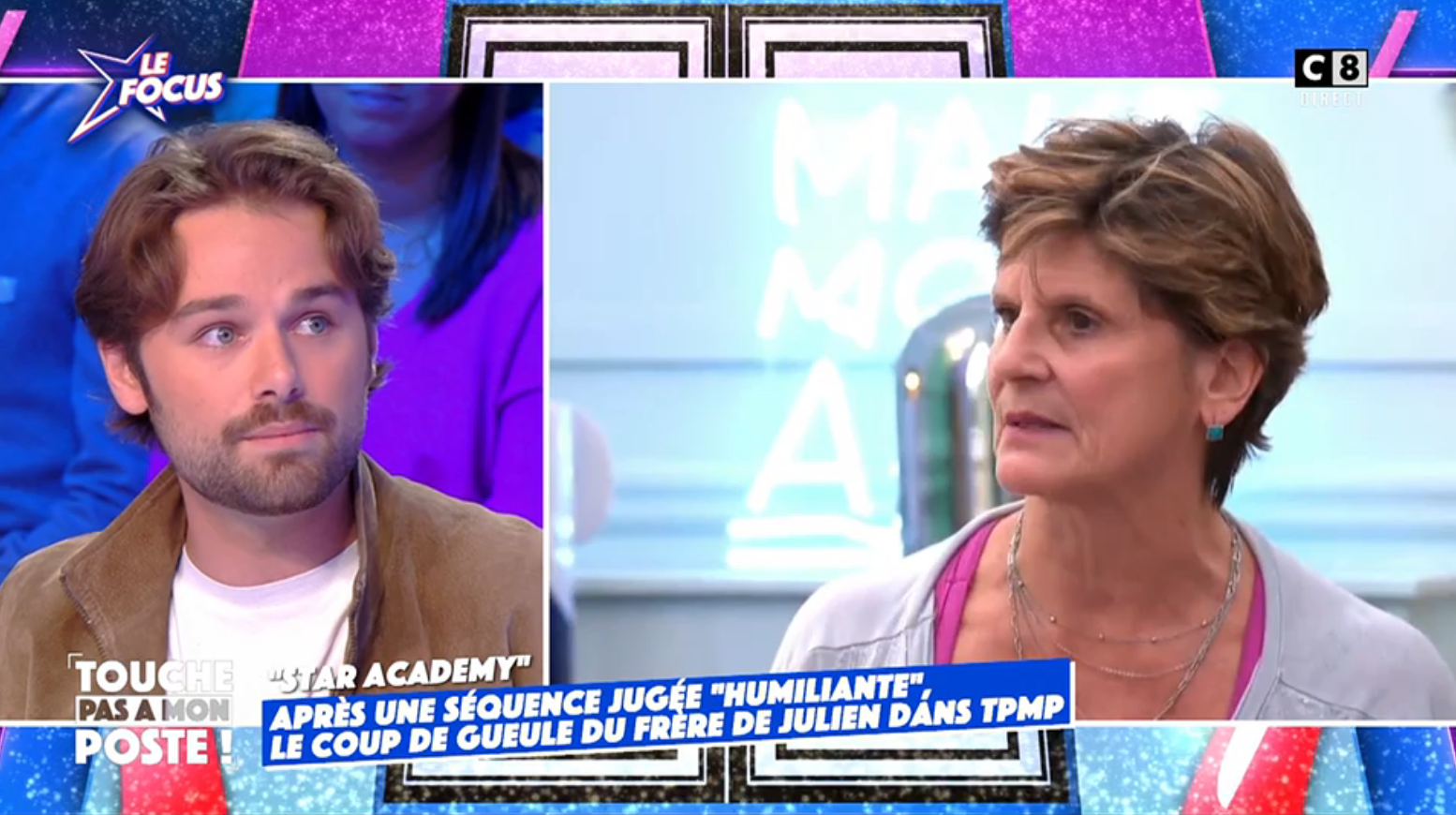 Tpmp Frere Julien Star Academy Pour une prof qui parle souvent du sens des mots...» : le frère de Julien  s'attaque à Laure Balon dans «Touche pas à mon poste !»