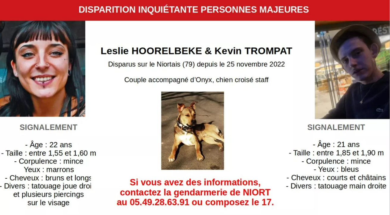 «On ne lâchera rien»: une battue organisée jeudi dans les Deux-Sèvres pour retrouver Leslie et Kevin