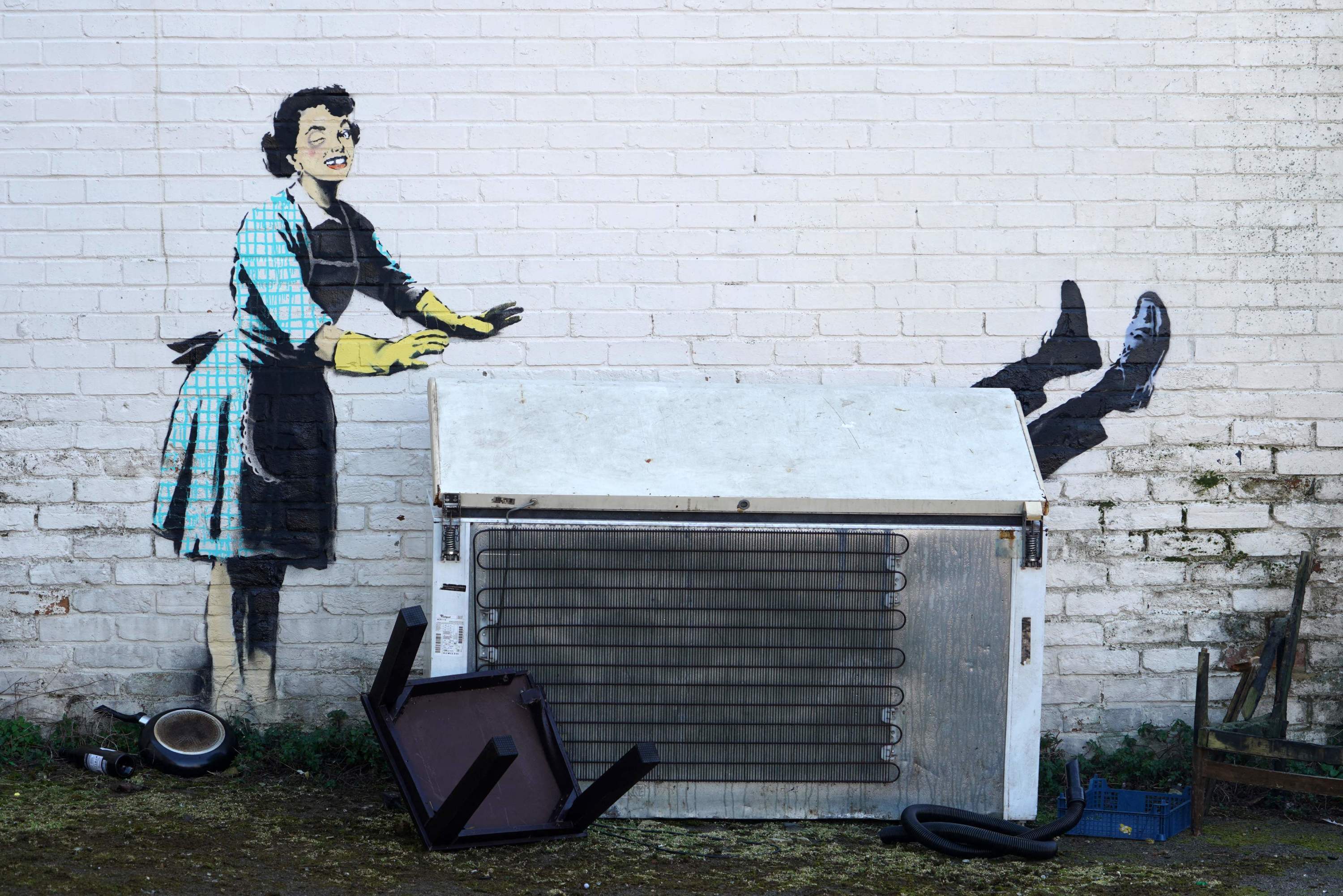 La toile de Banksy qui s'était autodétruite sera mise aux enchères