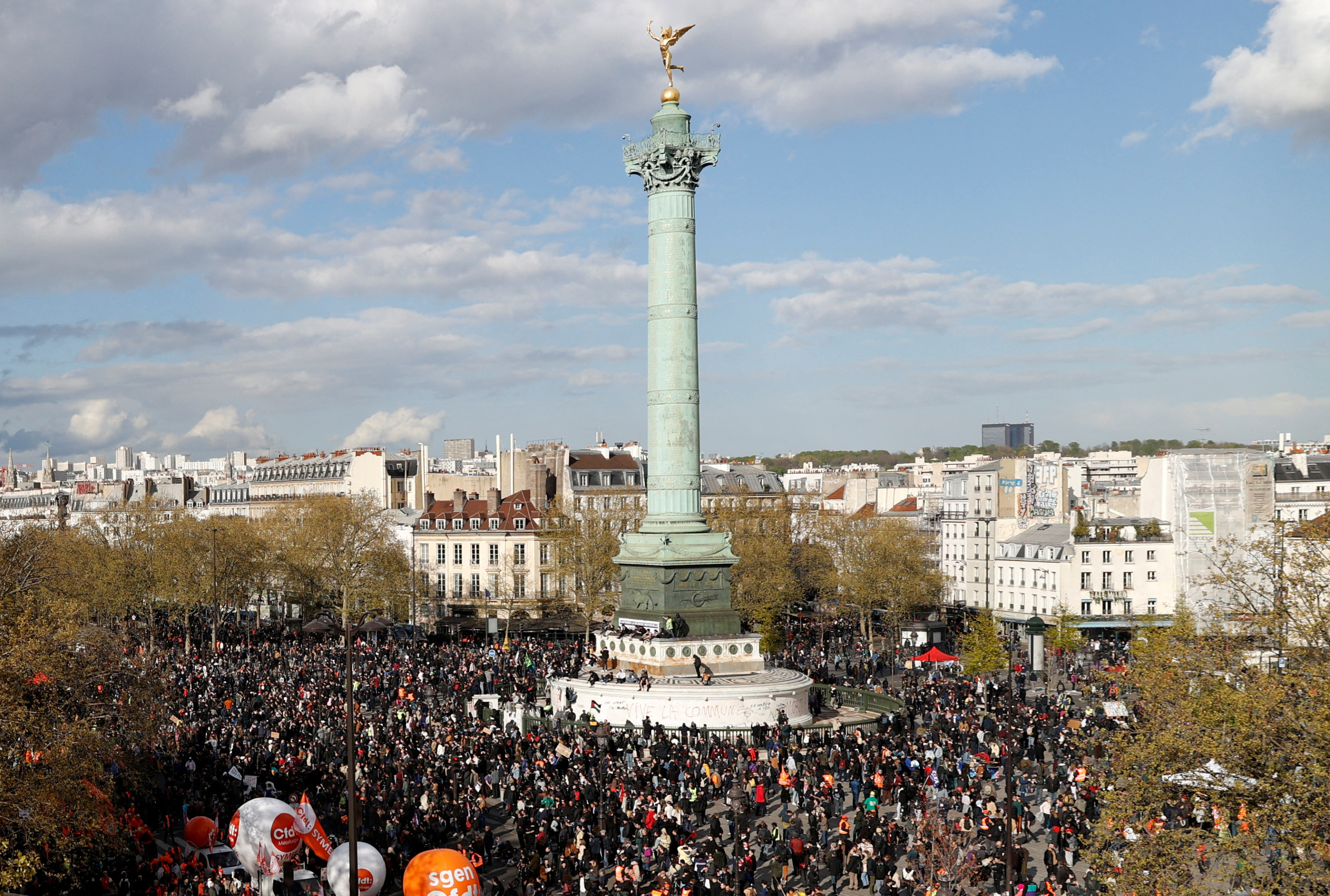 Retraites : 380.000 manifestants en France selon le ministère de l'Intérieur, une mobilisation en net recul