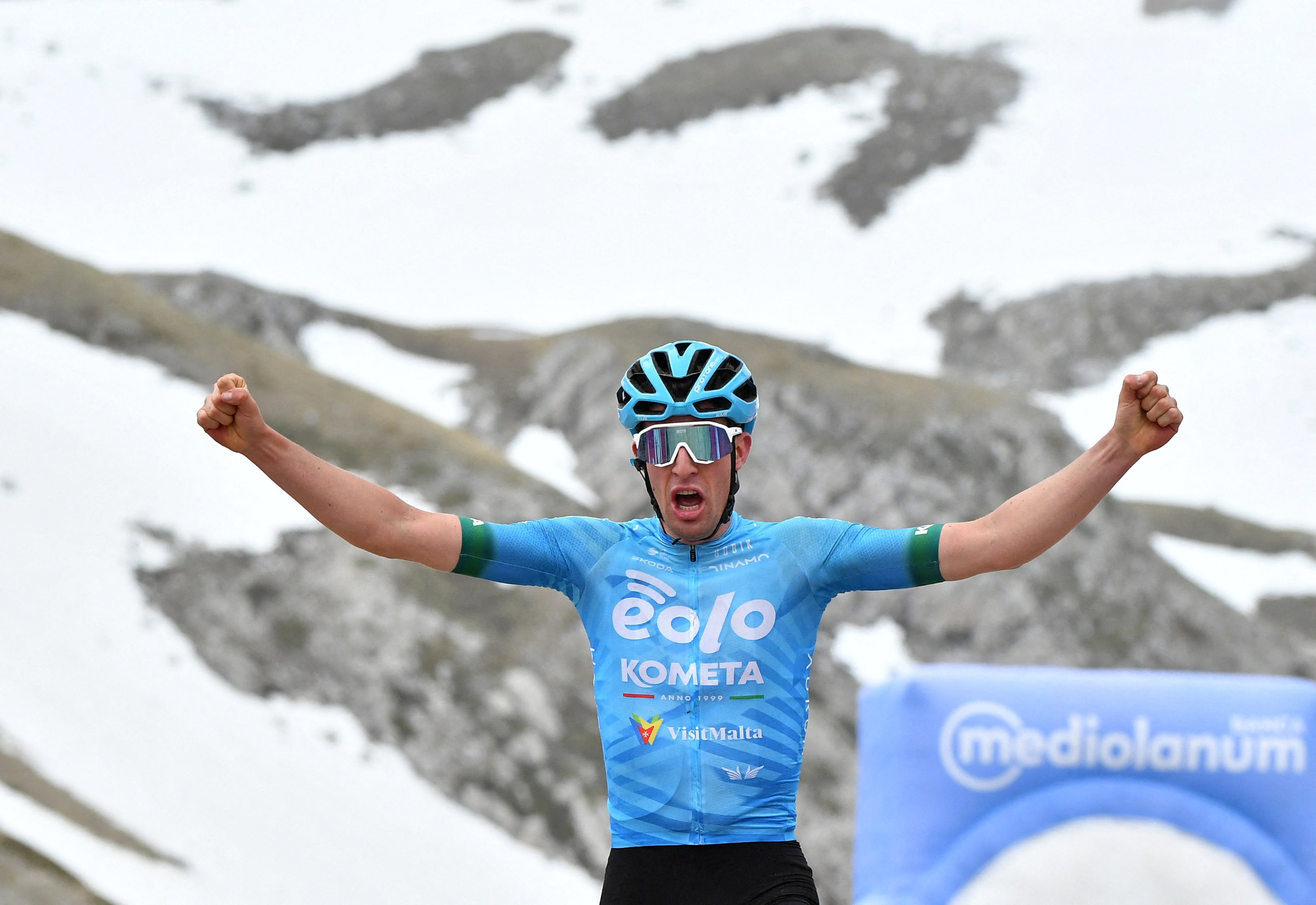 Giro: L'Italien Davide Bais remporte la 7e étape