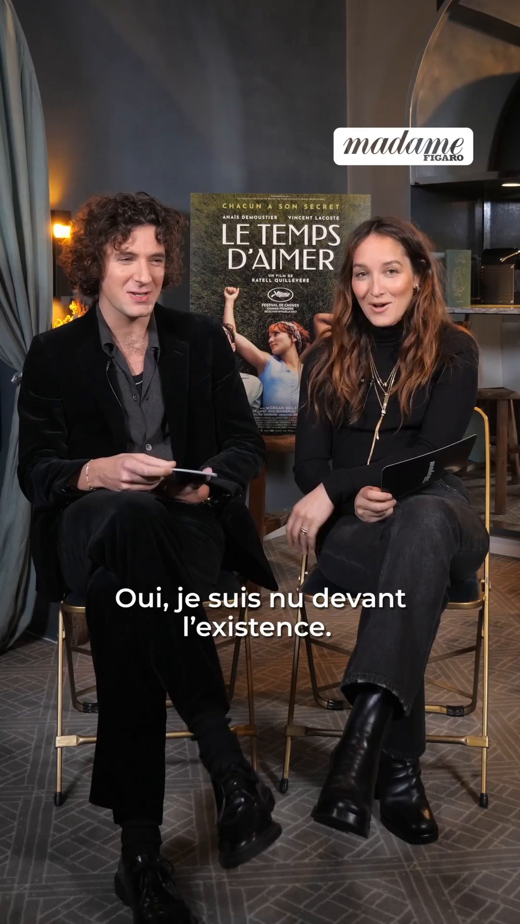 Photo : Vincent Lacoste et Anaïs Demoustier (Le temps d'aimer) sur