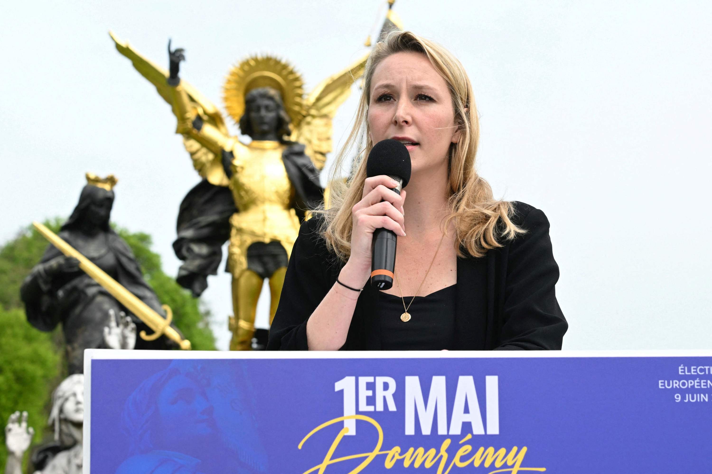 Européennes: à Domrémy-la-Pucelle, Marion Maréchal veut faire entendre sa voix
