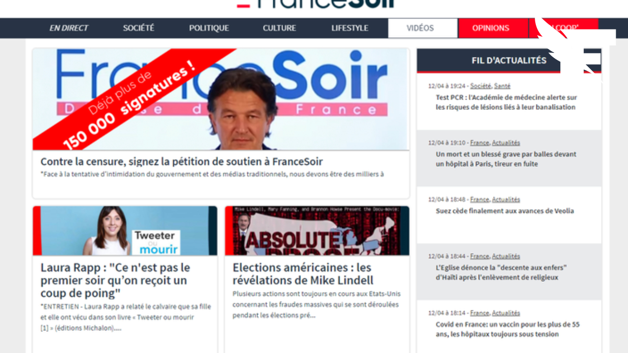 Le site controversé France Soir perd son statut de service de presse en ligne