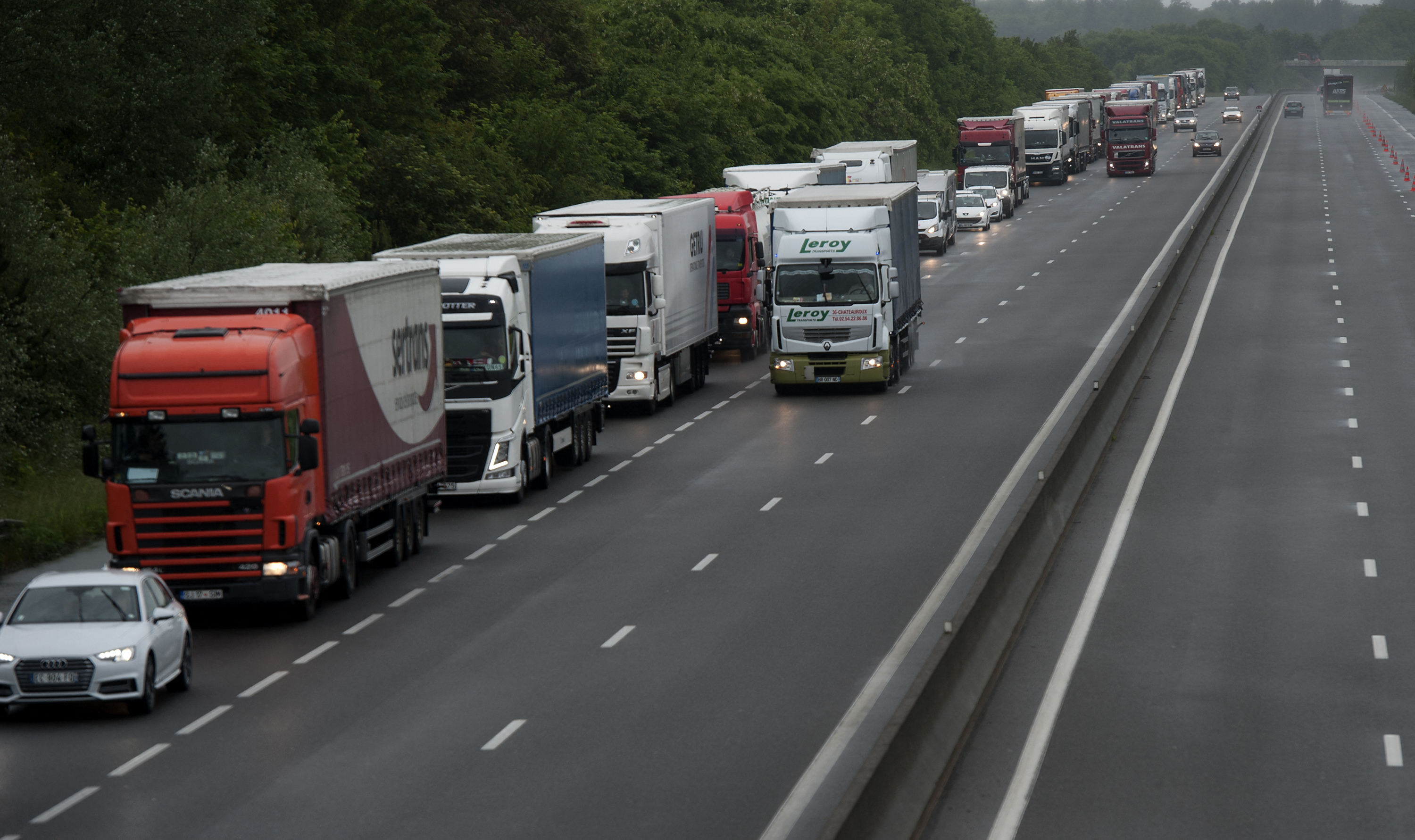 En Alsace, le projet d’écotaxe sur les poids lourds pourrait rapporter un milliard d’euros en dix ans