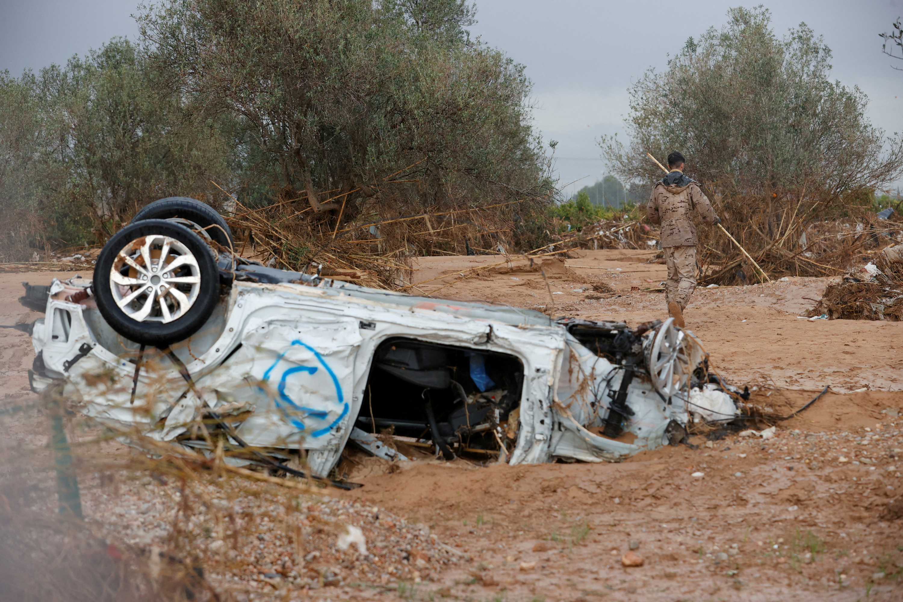 Inondations en Espagne : les images spectaculaires des nouvelles pluies torrentielles