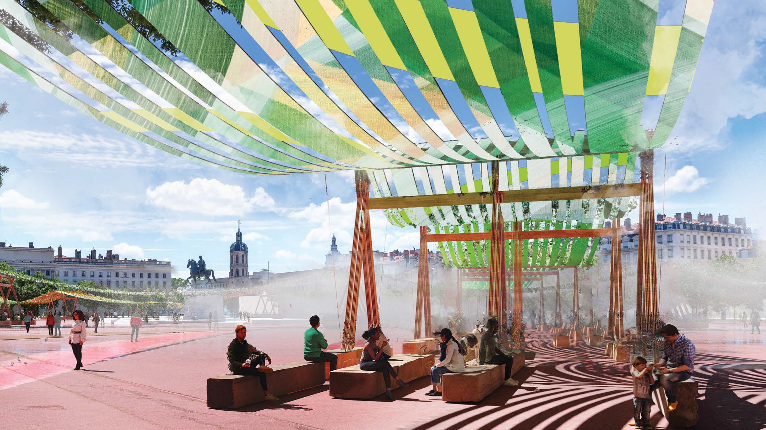 Ombrières sur la place Bellecour : à Lyon, des riverains vent debout contre le projet