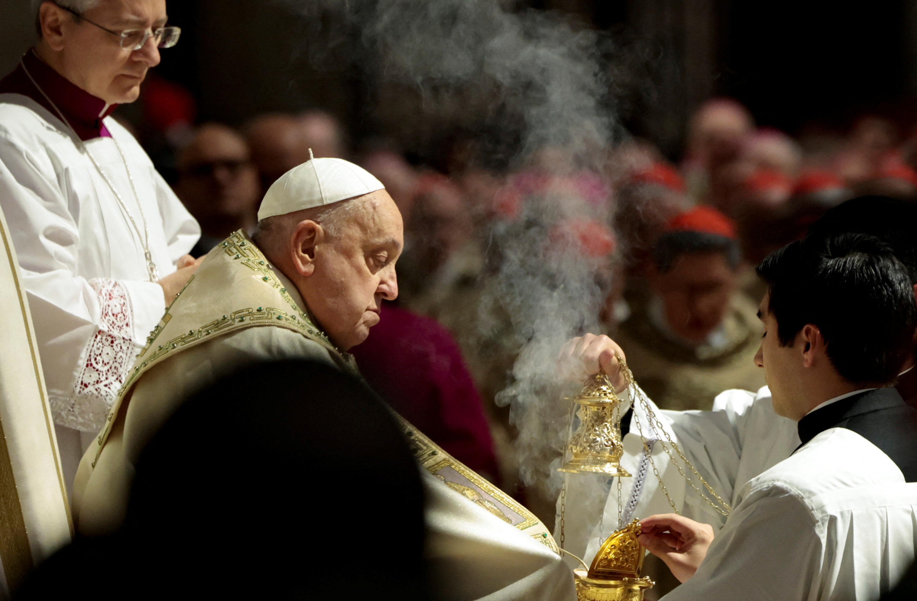 Le pape célèbre Noël et ouvre l’«Année sainte» à Rome