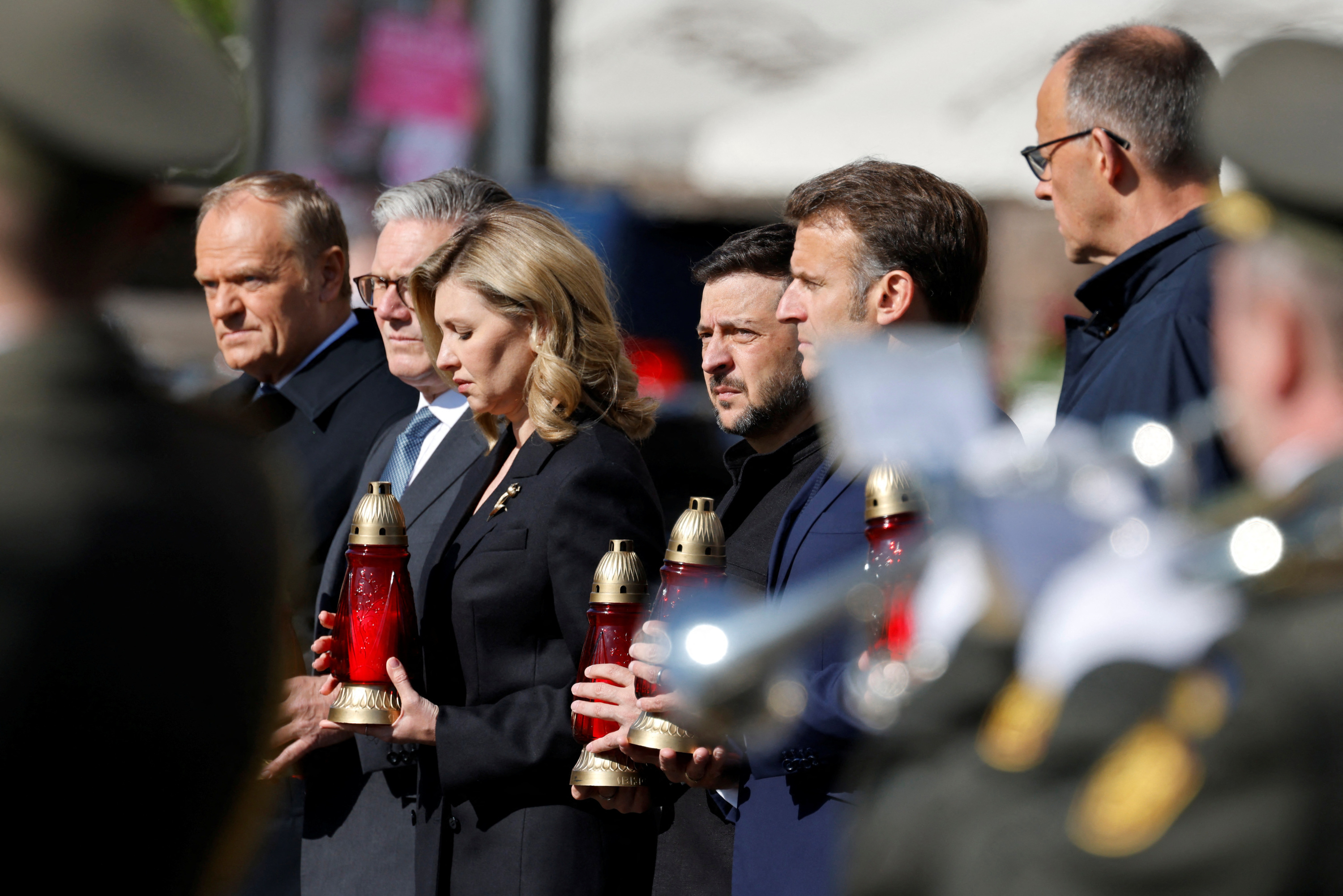 Macron, Merz, Starmer et Tusk à Kiev pour afficher l’unité de l’Europe derrière l’Ukraine
