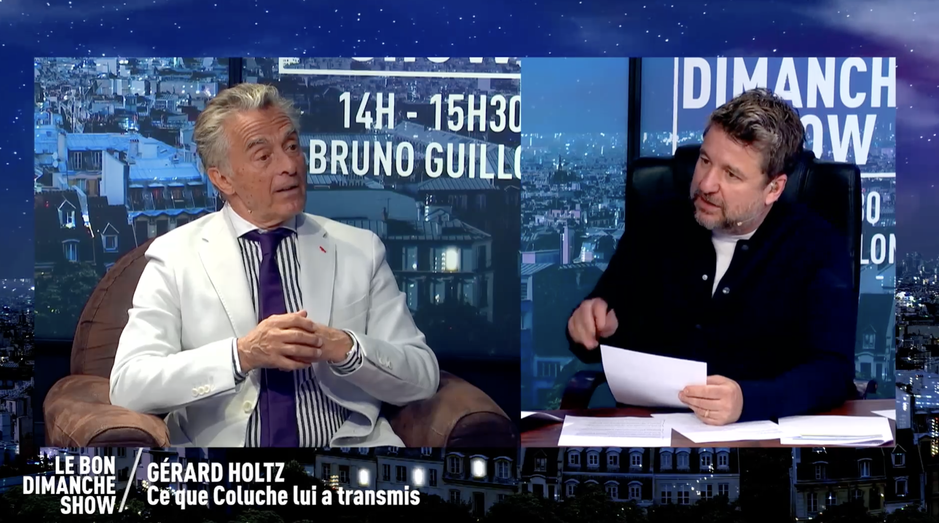 EXCLU VIDÉO - Gérard Holtz, ce conseil de Coluche qu’il n’a pas oublié : “Dans mon sac, j’ai…”