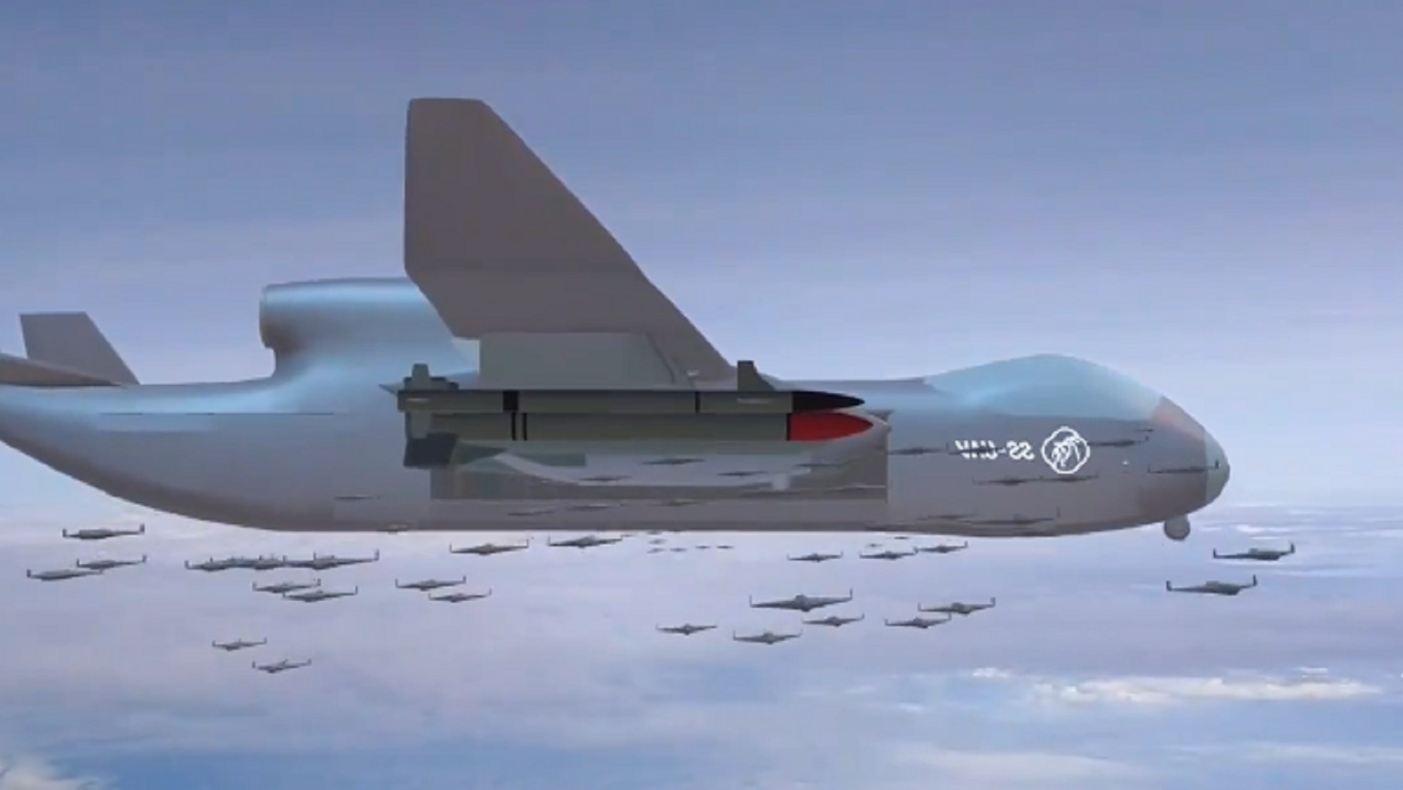 La Chine dévoile un «vaisseau mère» aérien sans pilote inédit capable de lancer jusqu’à 100 drones en essaim