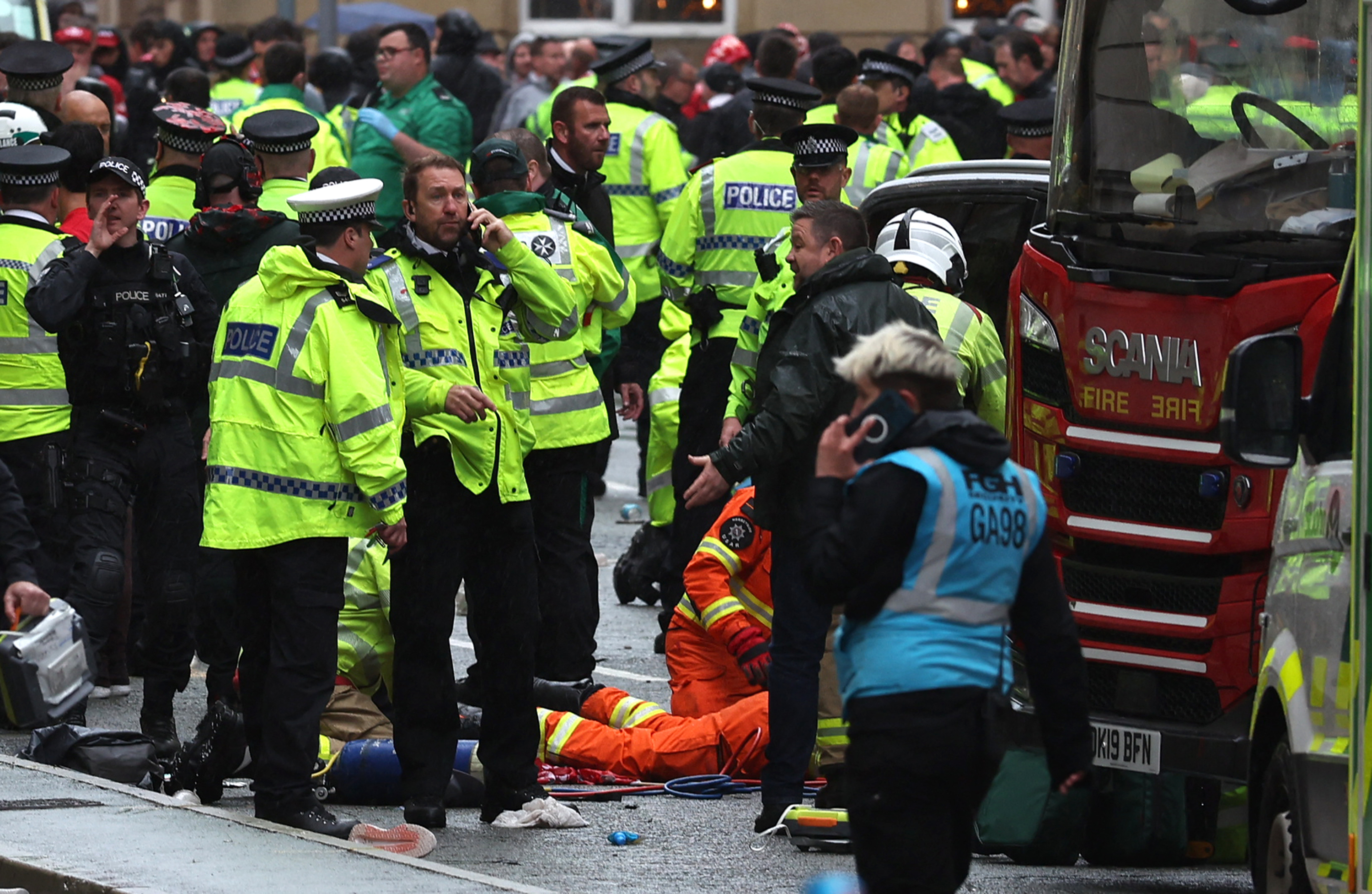 Voiture-bélier à Liverpool : 27 blessés hospitalisés dont quatre enfants