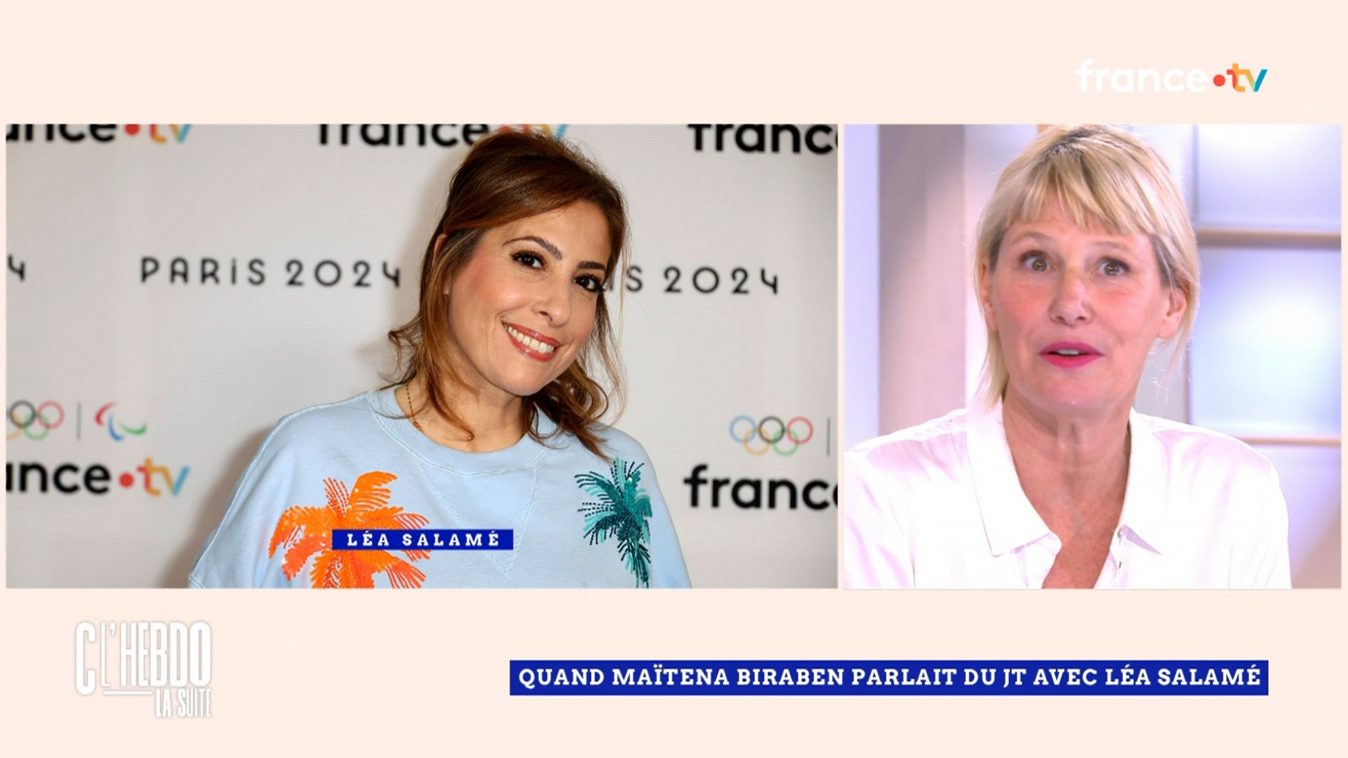 C'est génial de pouvoir changer d'avis» : Maïtena Biraben réagit à l'arrivée  de Léa Salamé au 20 heures de France 2