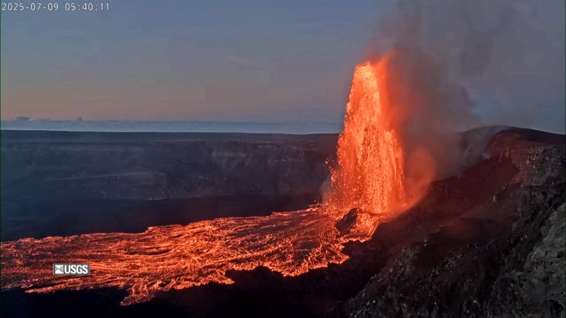 Hawaï: les images spectaculaires du volcan Kilauea en éruption
