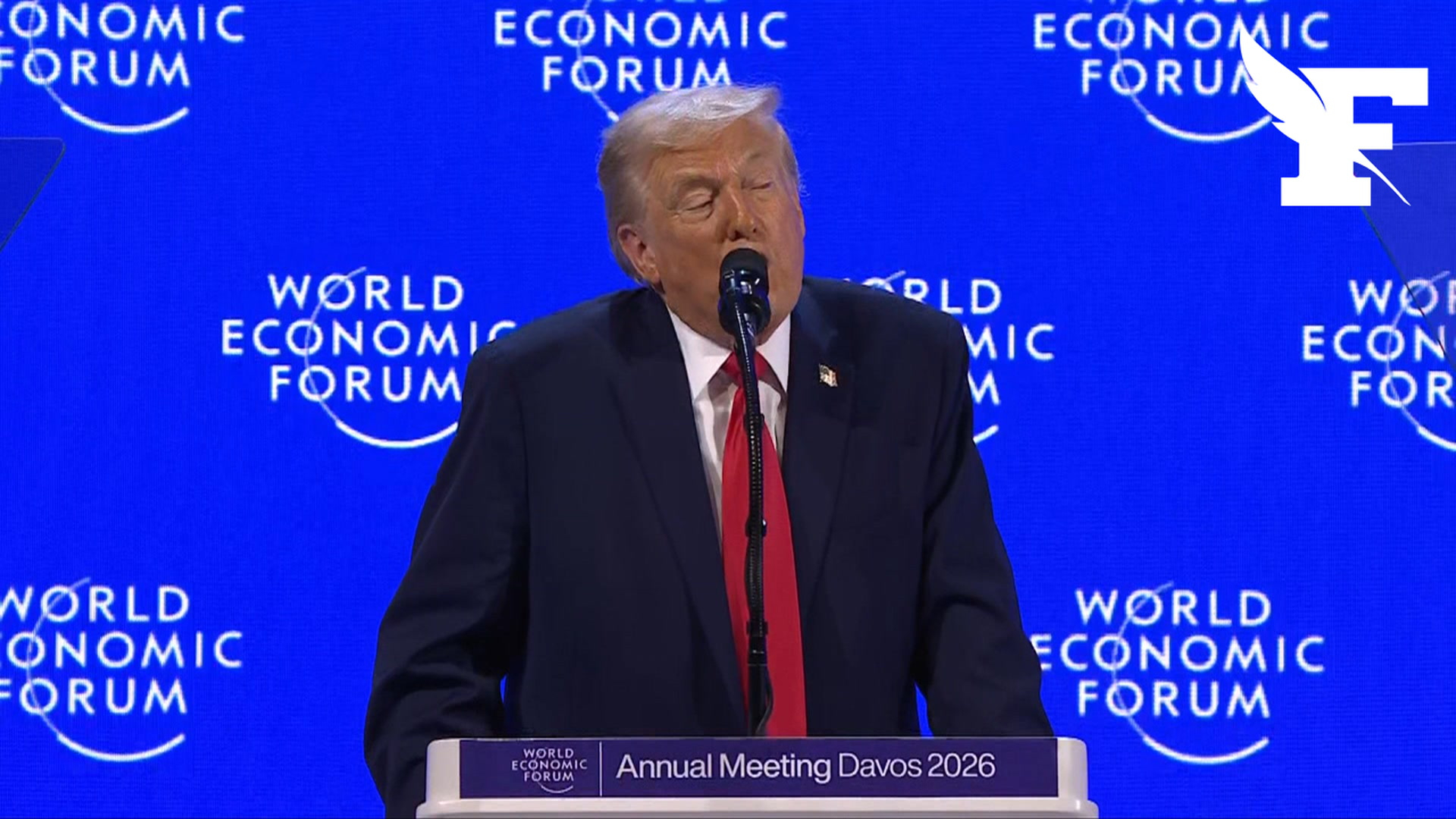 À Davos, Donald Trump affirme qu’il n’y a que «des imbéciles qui achètent des éoliennes à la Chine»